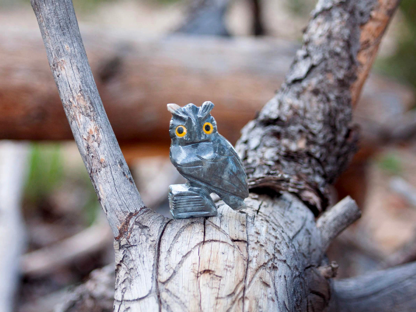 Carved Owl 2 1/4" Soapstone owl (steatite)