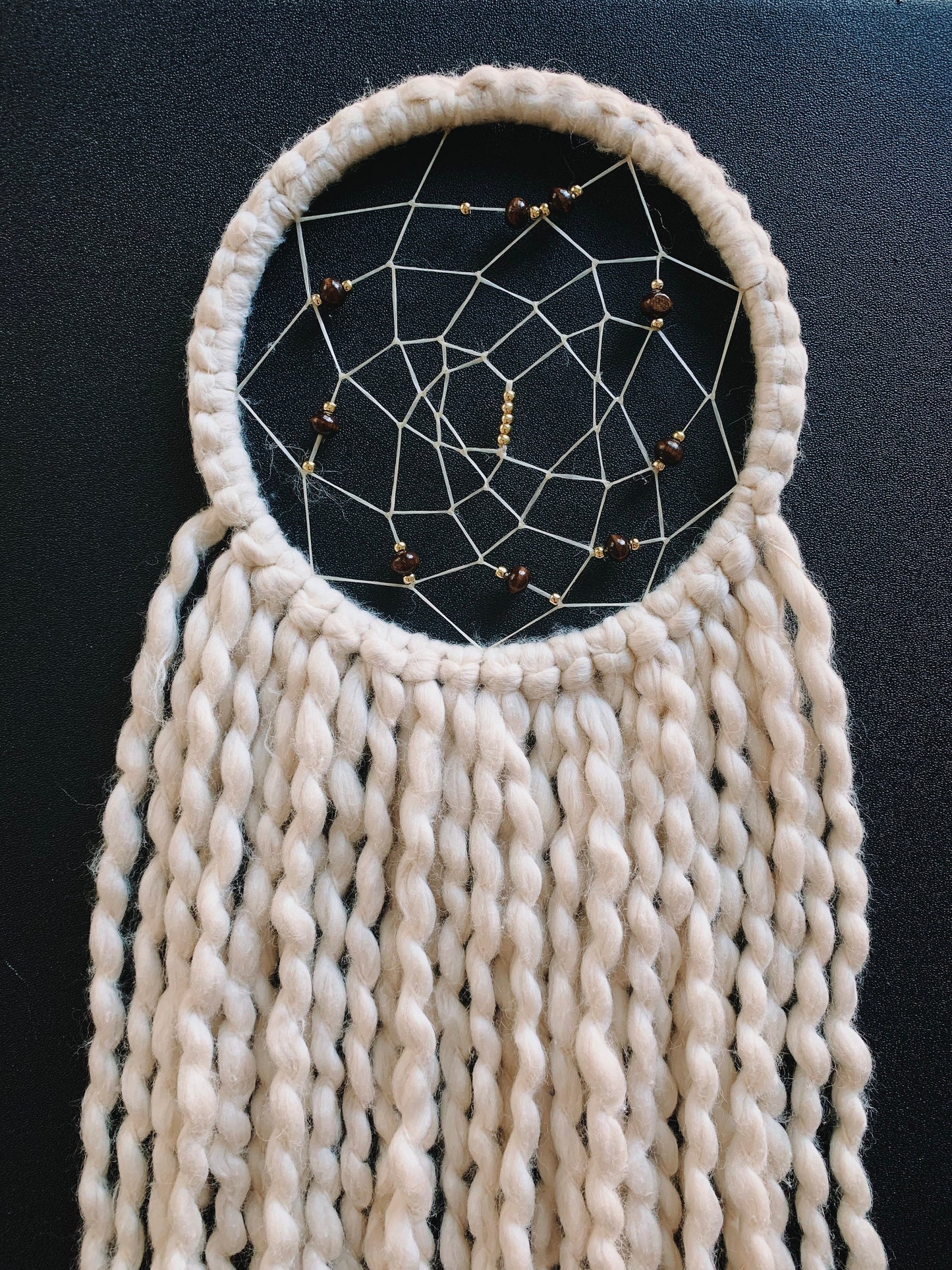 Ivory Macrame Dream Catcher