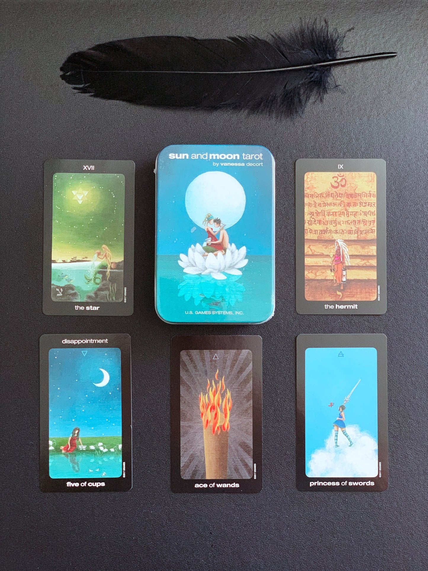 Sun and Moon Tarot in a Tin