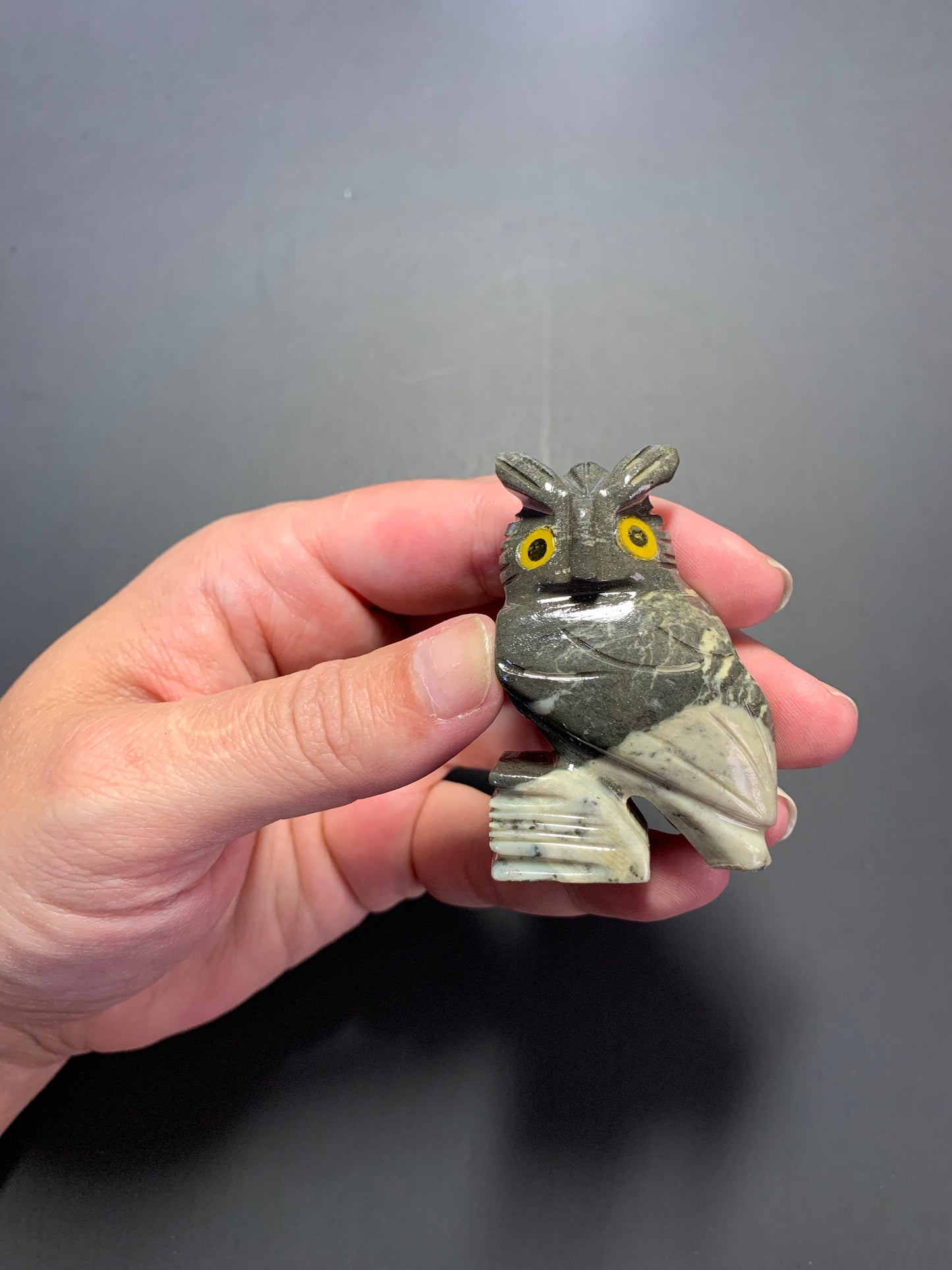 Carved Owl 2 1/4" Soapstone owl (steatite)