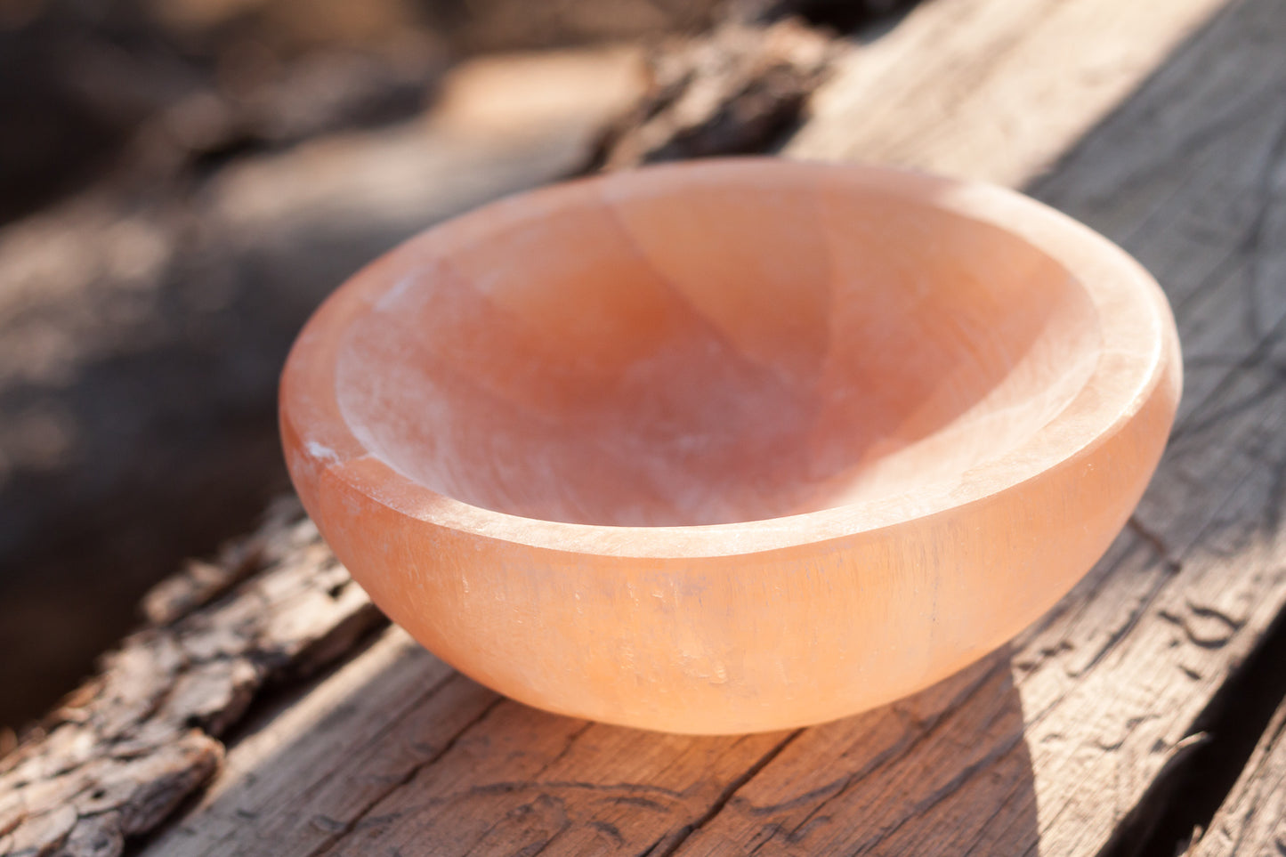 Selenite Charging Bowl - White or Peach